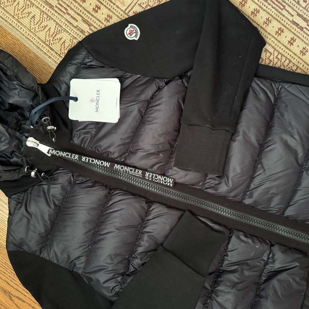 NWT Moncler zip up padded hoodie Women’s size S firm price no offers